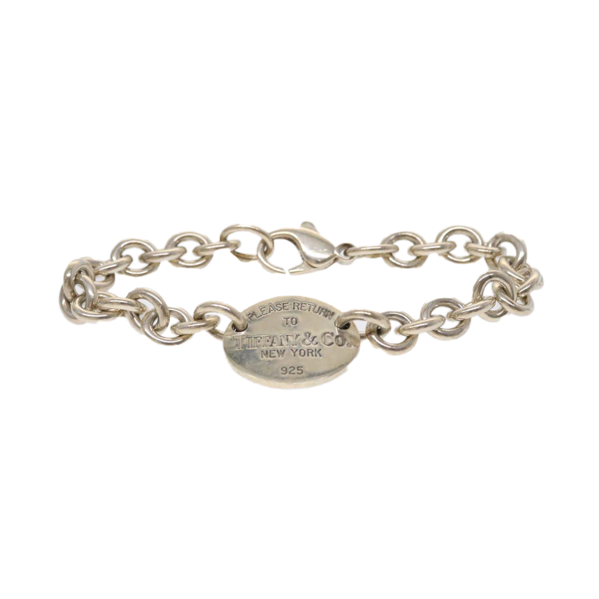 TIFFANY&Co. Chain Bracelet Metal Silver Auth am4667 - 0