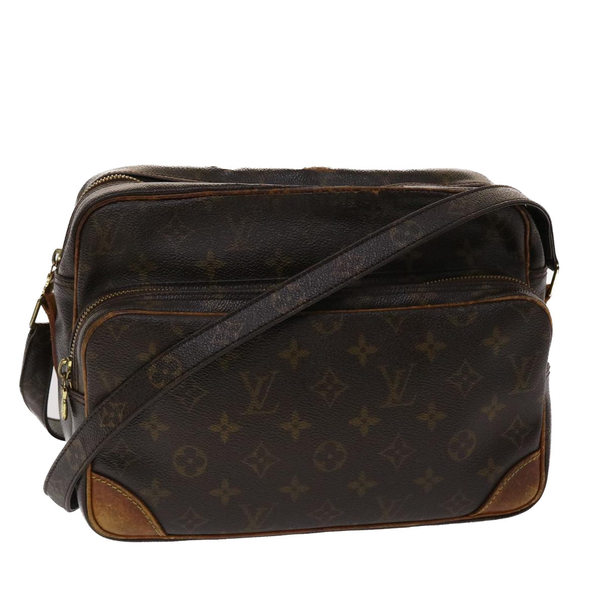 LOUIS VUITTON Monogram Nile Shoulder Bag M45244 LV Auth am4695