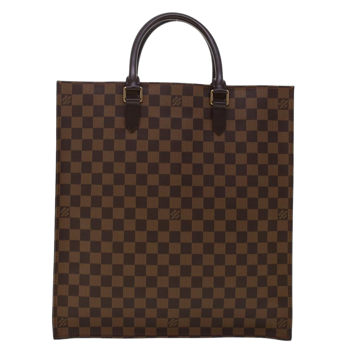 LOUIS VUITTON Damier Ebene Sac Plat Hand Bag N51140 LV Auth am4744 - 0