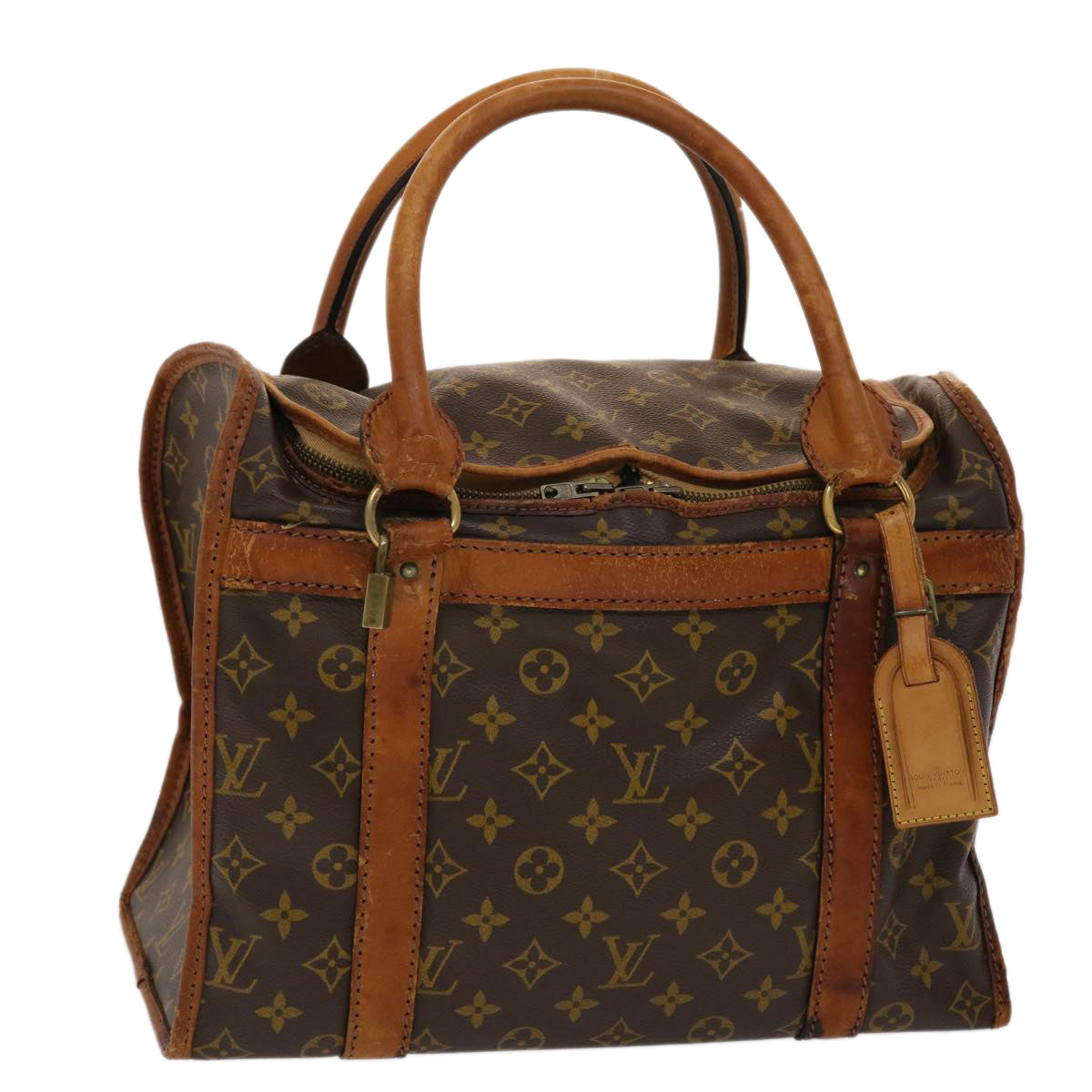 LOUIS VUITTON Monogram Sac Shan 40 Boston Bag M42024 LV Auth am4746