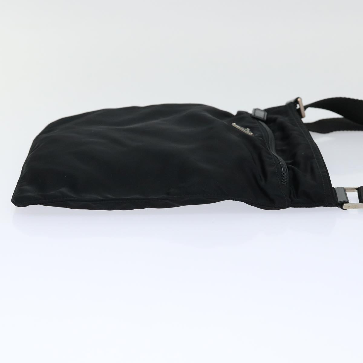 PRADA Shoulder Bag Nylon Black Auth am4831