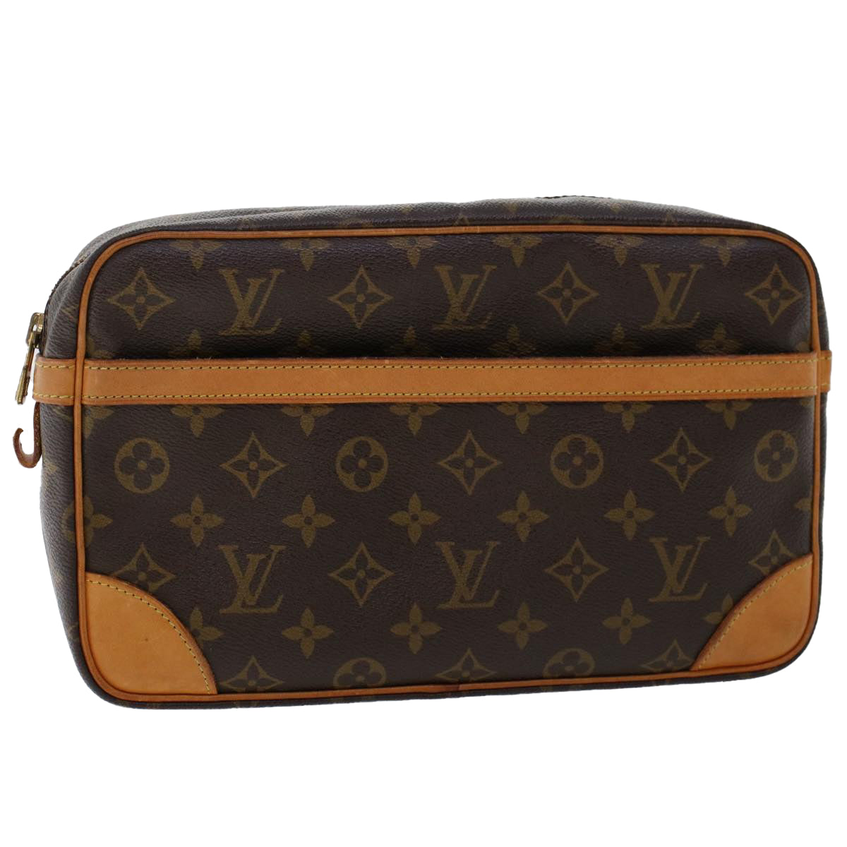 LOUIS VUITTON Monogram Compiegne 28 Clutch Bag M51845 LV Auth am4834