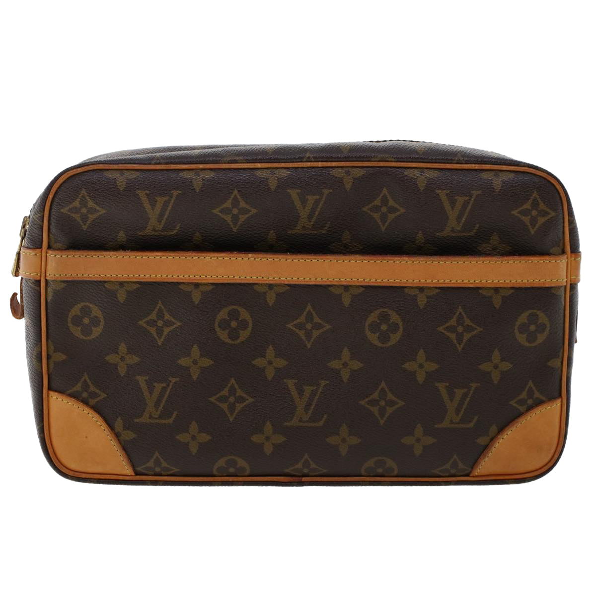 LOUIS VUITTON Monogram Compiegne 28 Clutch Bag M51845 LV Auth am4834