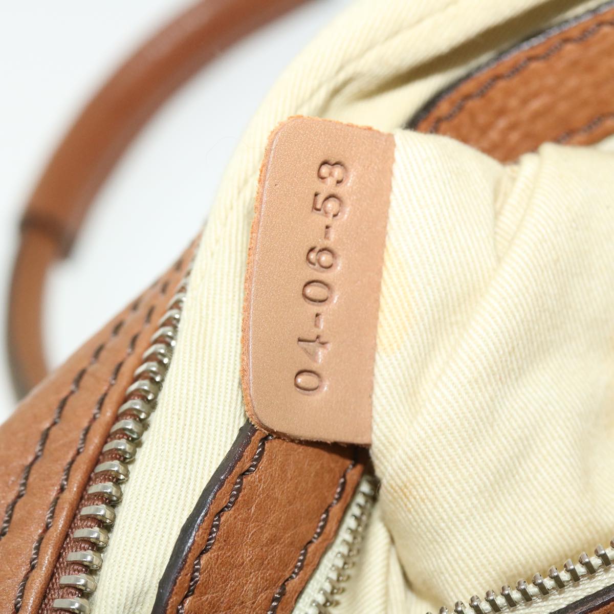 Chloe Paddington Hand Bag Leather Brown 04-06-53 Auth am4849