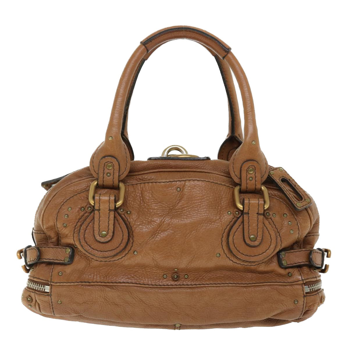 Chloe Paddington Hand Bag Leather Brown 04-06-53 Auth am4849 - 0