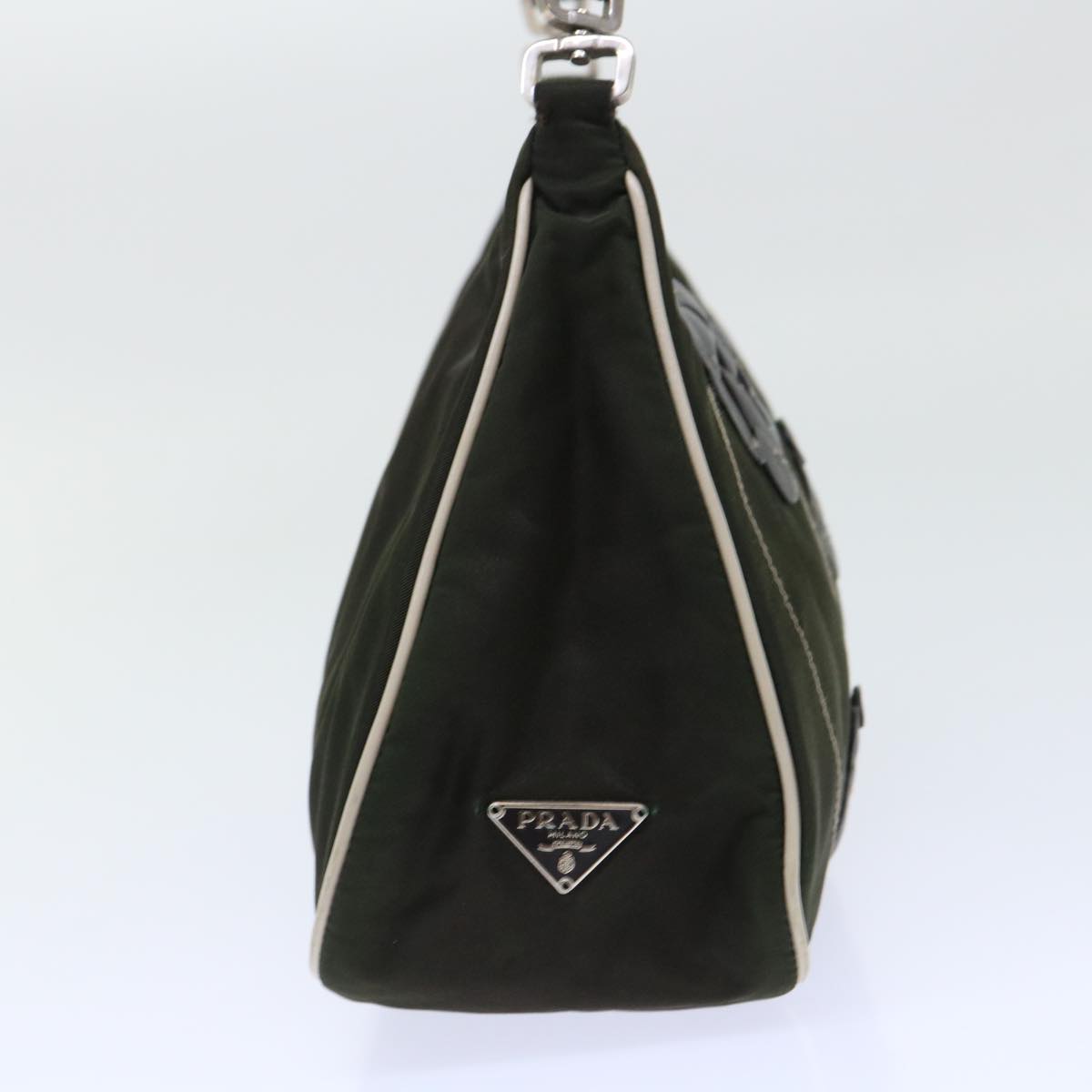 PRADA Shoulder Bag Nylon Khaki Auth am4873