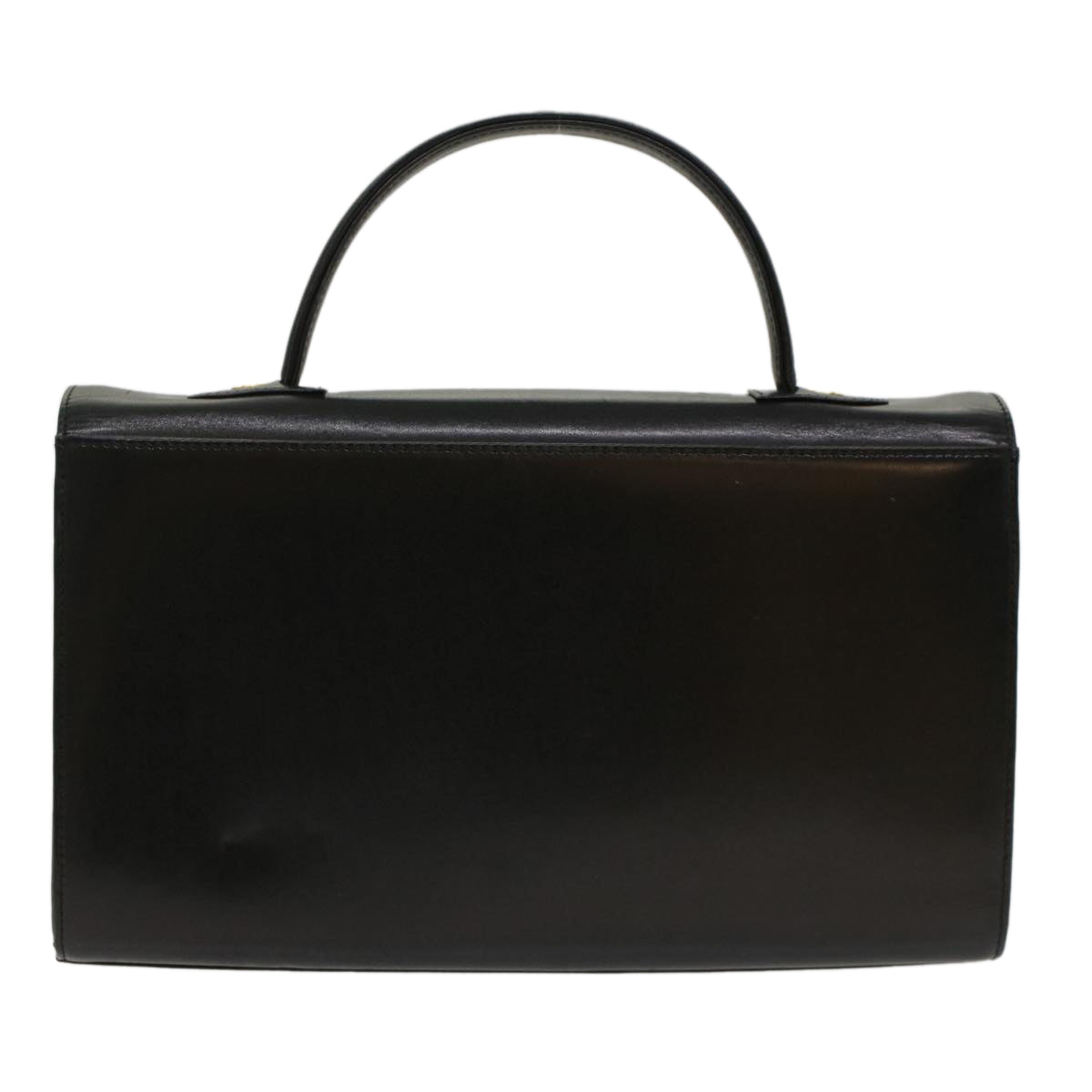 GIVENCHY Hand Bag Leather Black Auth am4887