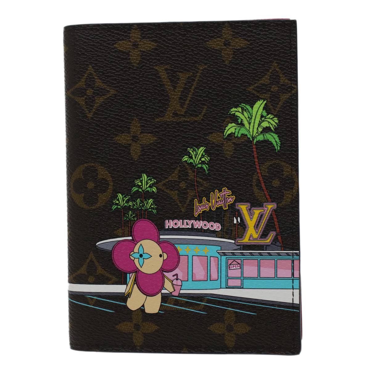 LOUIS VUITTON Monogram Vivienne Couverture Passport Case M80858 LV Auth am4900