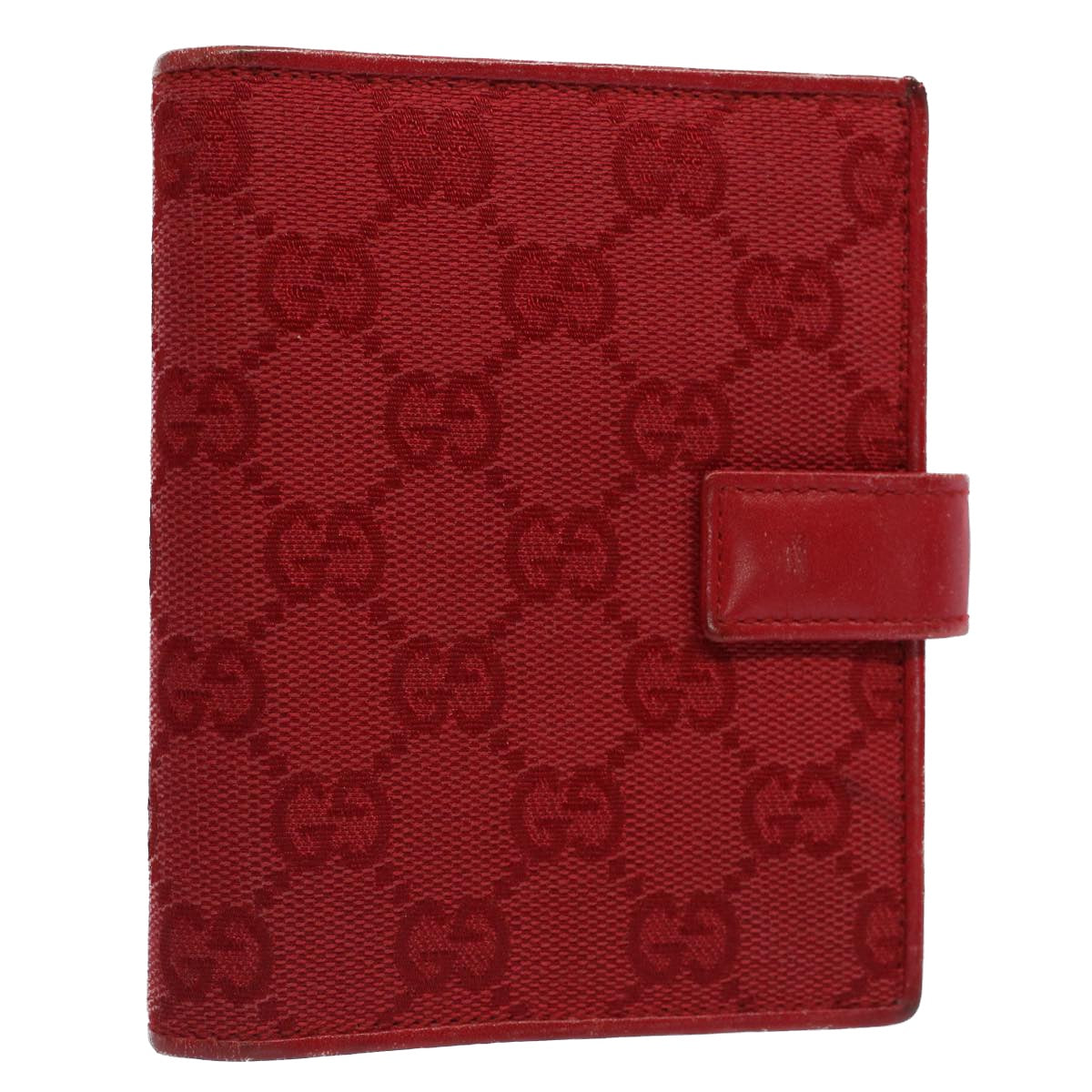 GUCCI GG Canvas Mini Day Planner Cover Red 031.2031.1014 Auth am4916