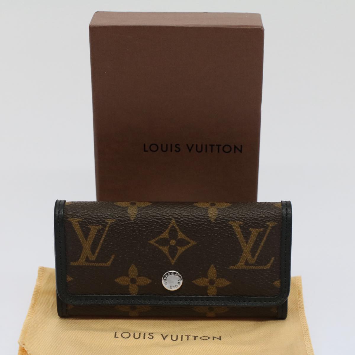 LOUIS VUITTON Monogram Macassar Multicles 6 Key Case M60165 LV Auth am4917