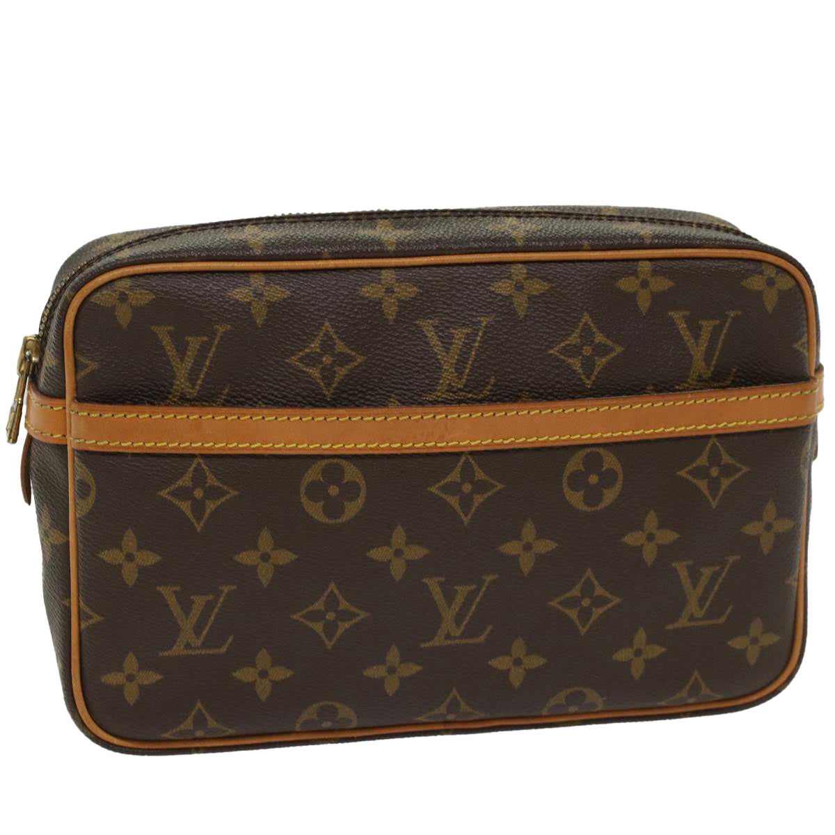 LOUIS VUITTON Monogram Compiegne 23 Clutch Bag M51847 LV Auth am4929