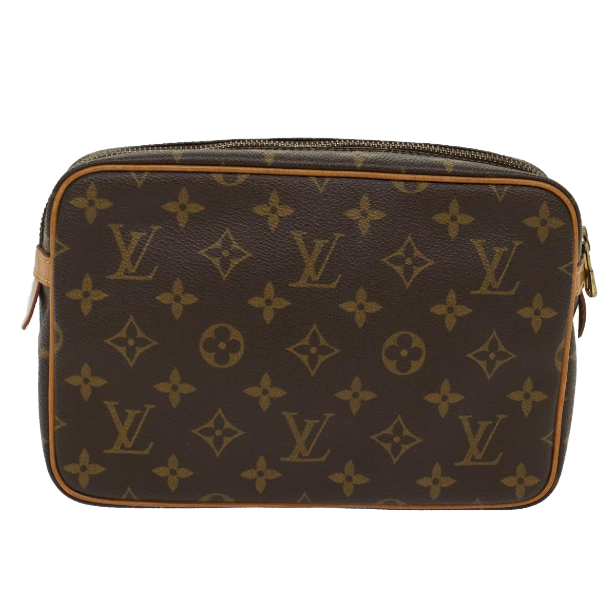 LOUIS VUITTON Monogram Compiegne 23 Clutch Bag M51847 LV Auth am4929