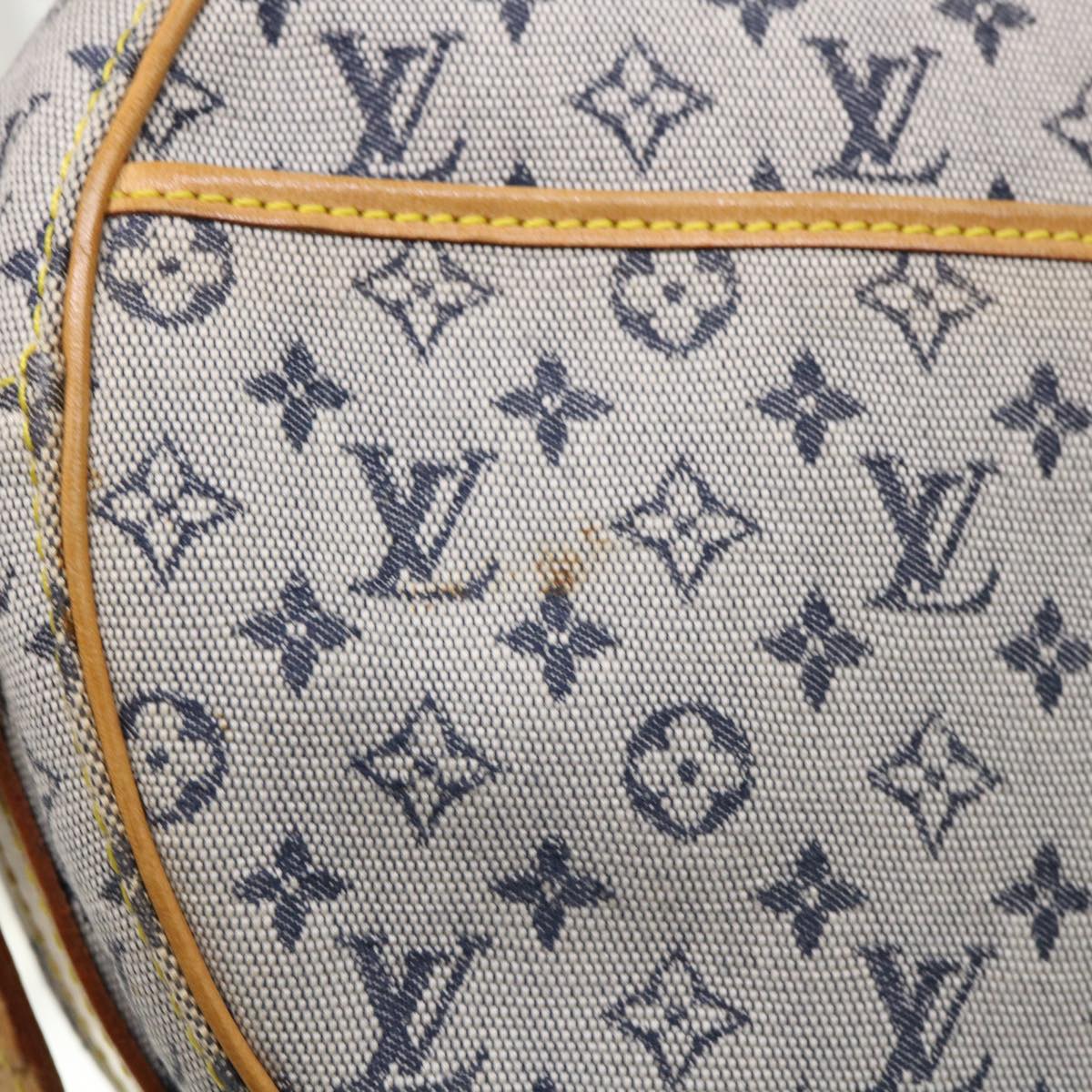 LOUIS VUITTON Monogram Mini Jeanne GM Shoulder Bag Blue M92000 LV Auth am4934