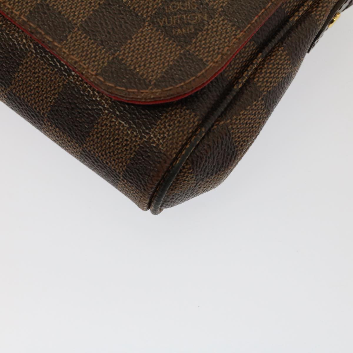 LOUIS VUITTON Damier Ebene Favorit PM Shoulder Bag 2way N41276 LV Auth am4945