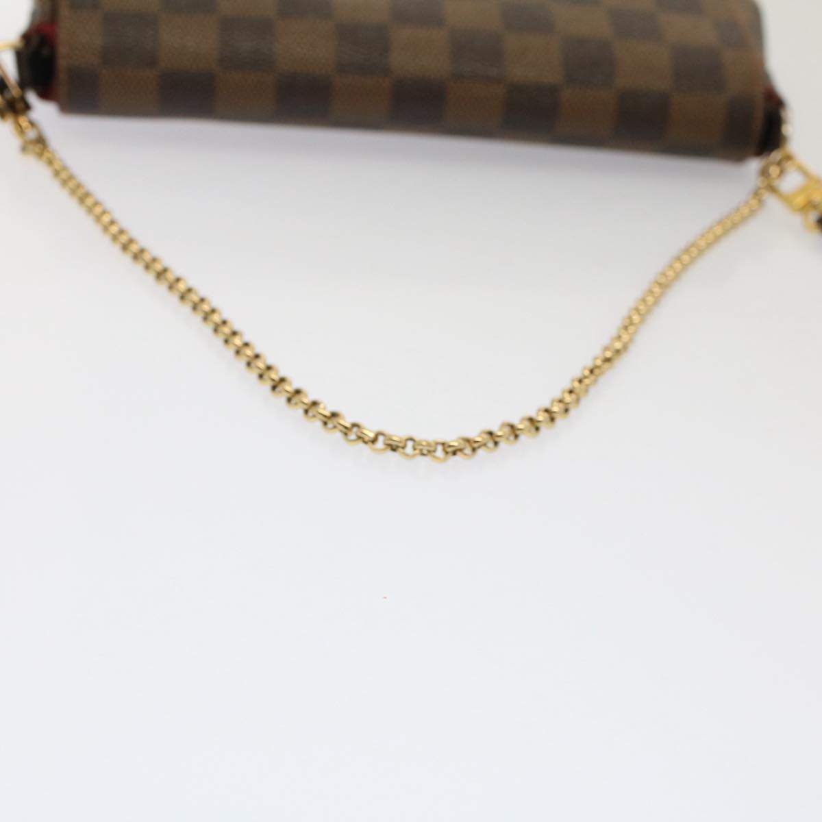 LOUIS VUITTON Damier Ebene Favorit PM Shoulder Bag 2way N41276 LV Auth am4945