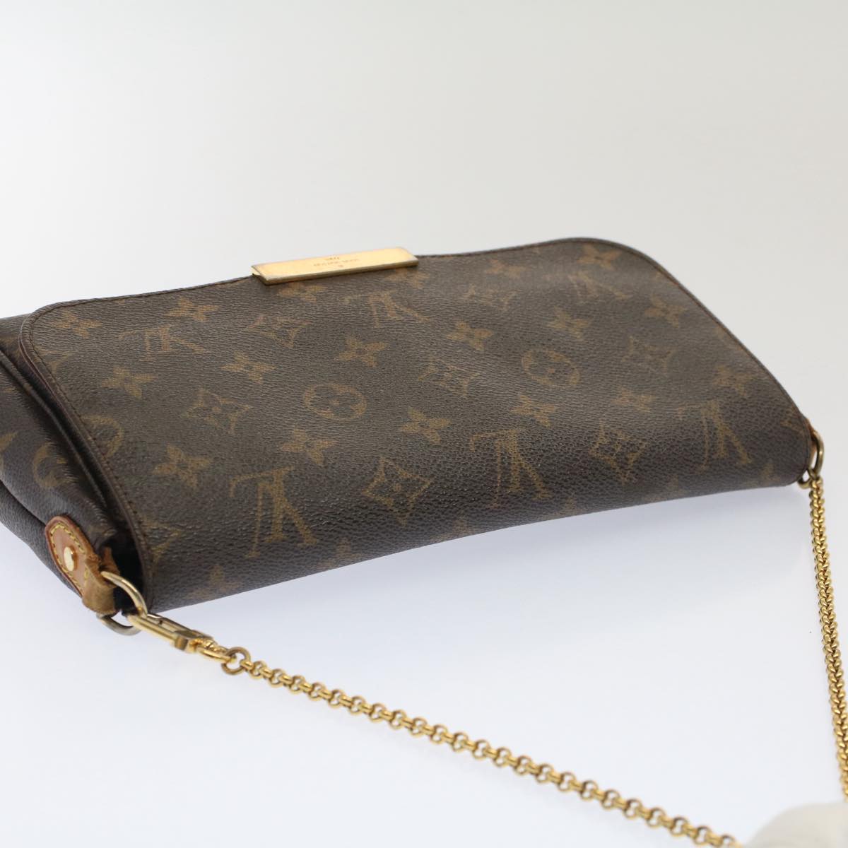 LOUIS VUITTON Monogram Favorit PM Shoulder Bag 2way M40718 LV Auth am4946