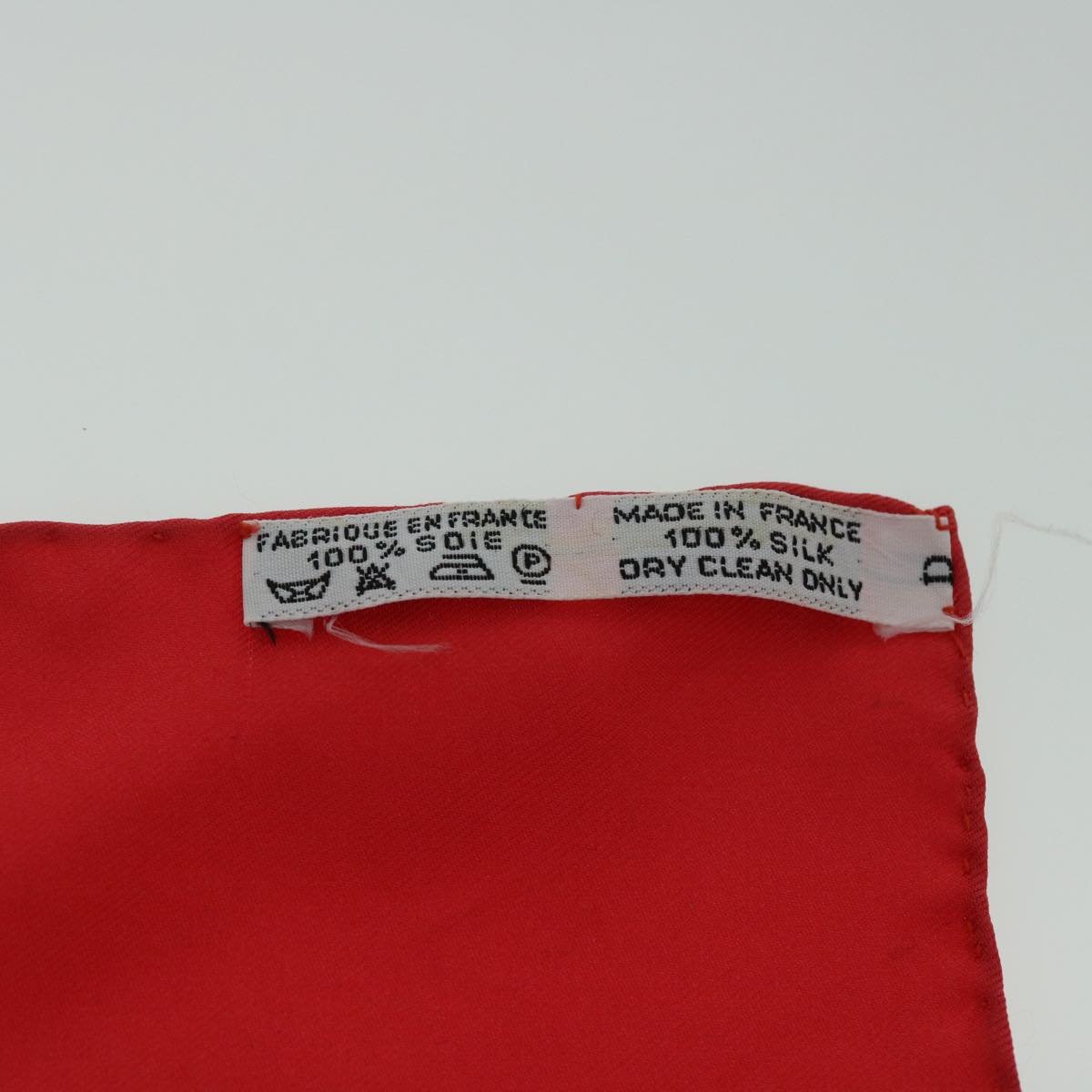 HERMES Carre 90 NIKKO Scarf Silk Red Auth am4977