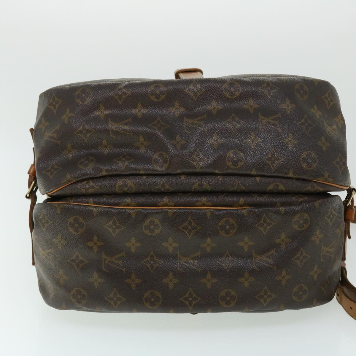 LOUIS VUITTON Monogram Saumur 35 Shoulder Bag M42254 LV Auth am4978