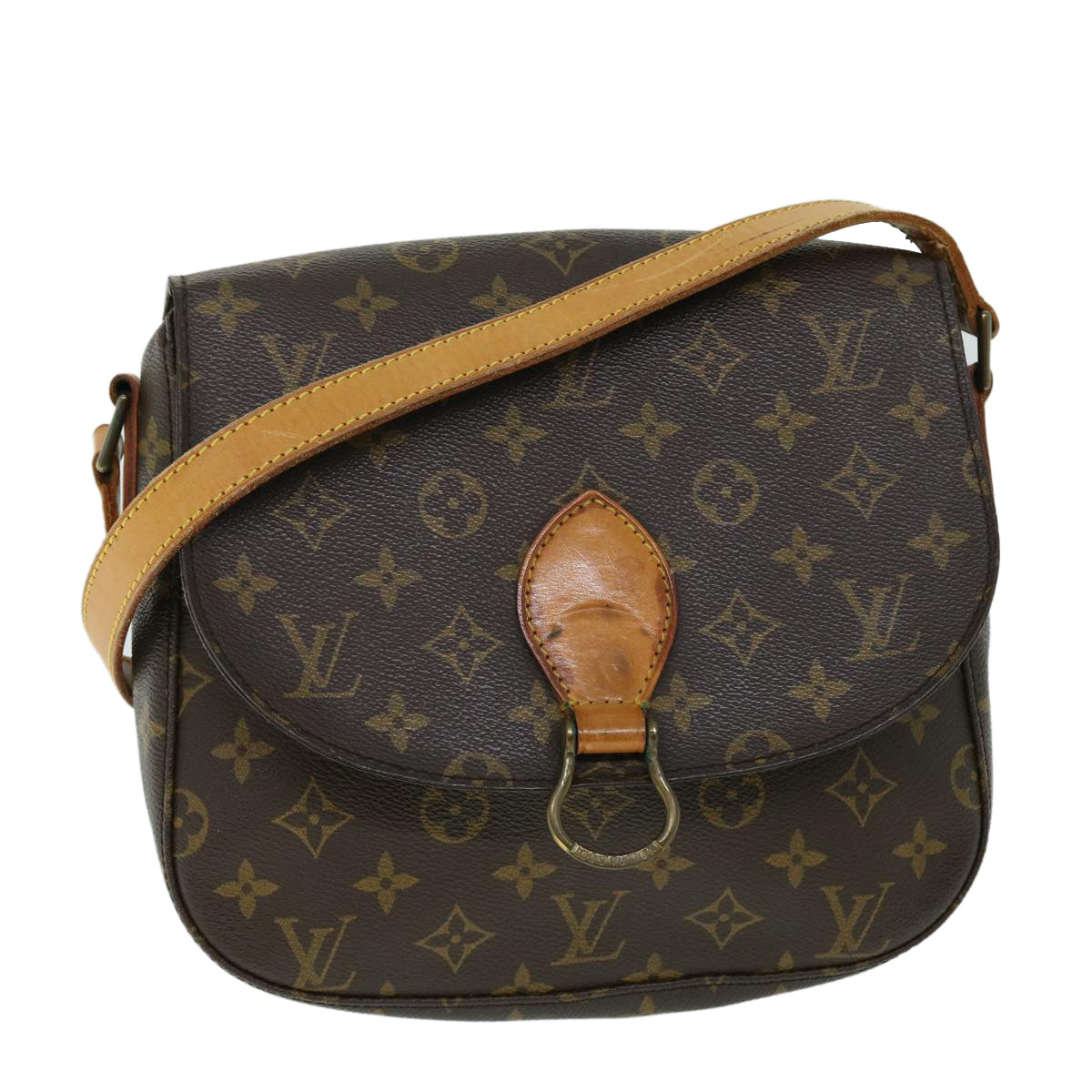 LOUIS VUITTON Monogram Saint Cloud GM Shoulder Bag M51242 LV Auth am4981