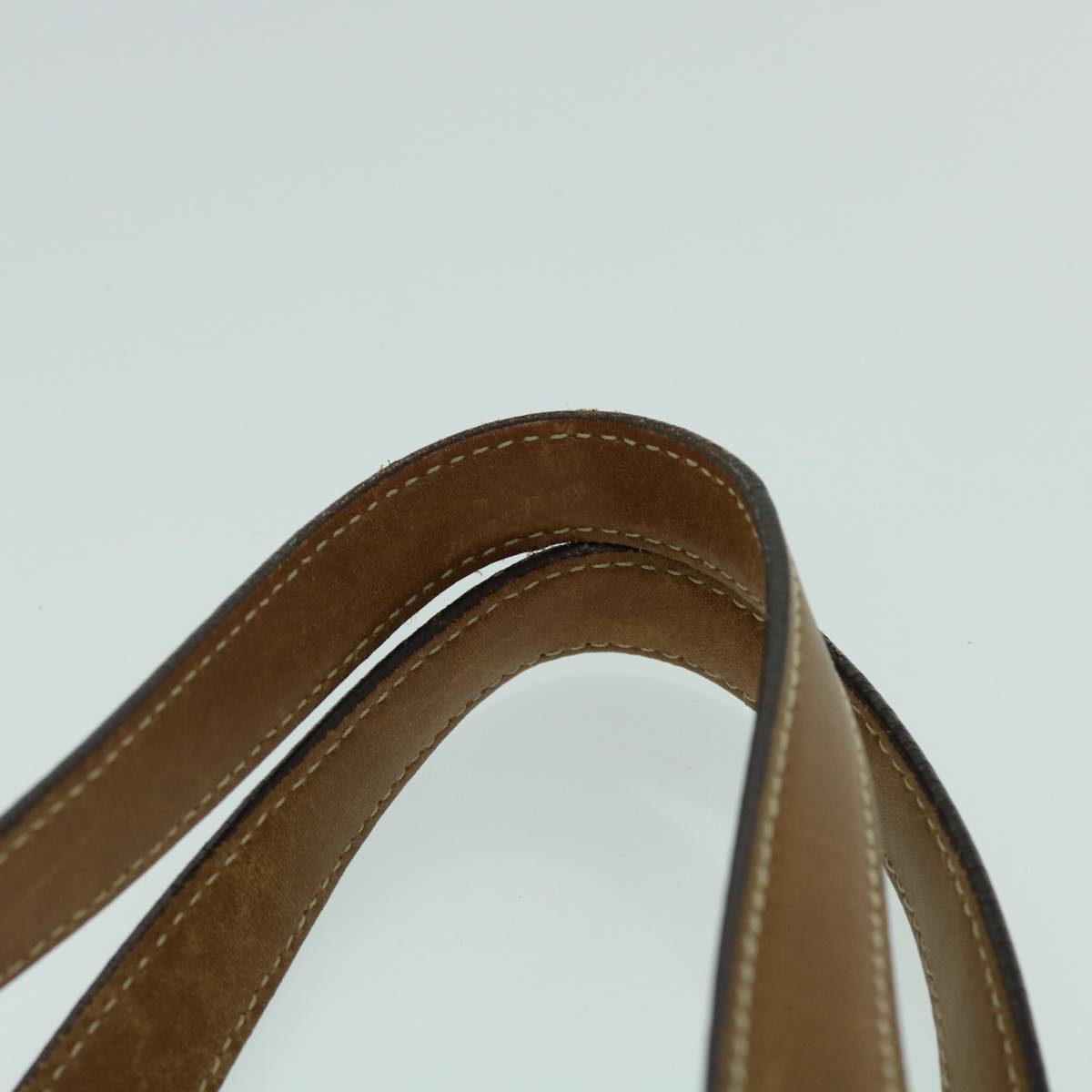 PRADA Shoulder Bag Nylon Beige Auth am4990