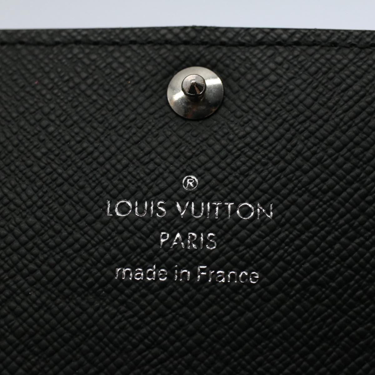 LOUIS VUITTON Damier Graphite Multi Cles 6 Key Case N62662 LV Auth am5001