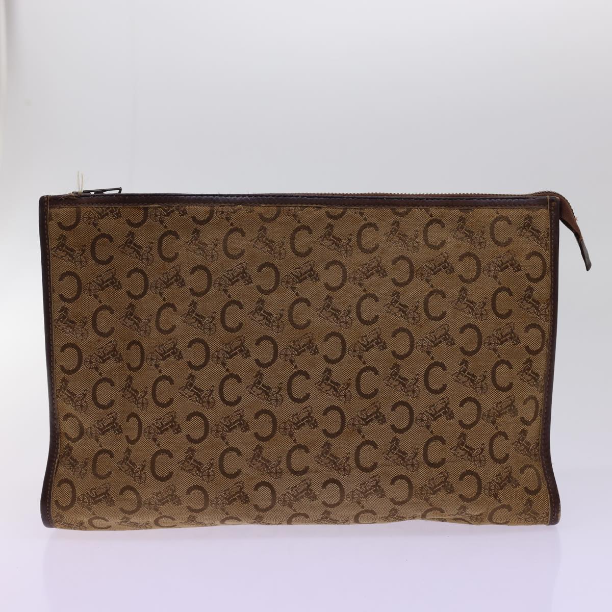 CELINE Shoulder Bag Canvas Leather 3Set Brown Beige Auth am5026 - 0