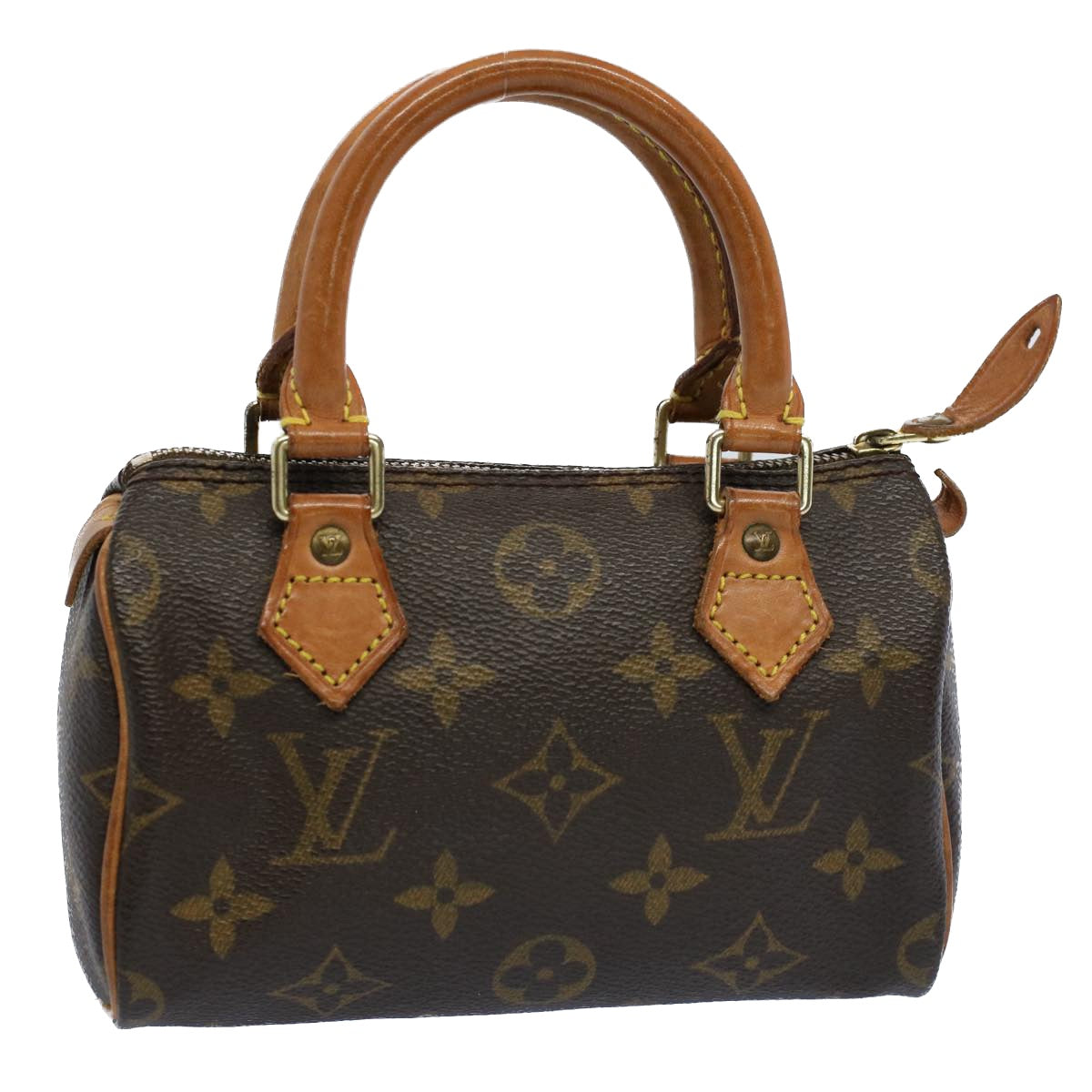 LOUIS VUITTON Monogram Mini Speedy Hand Bag M41534 LV Auth am5031