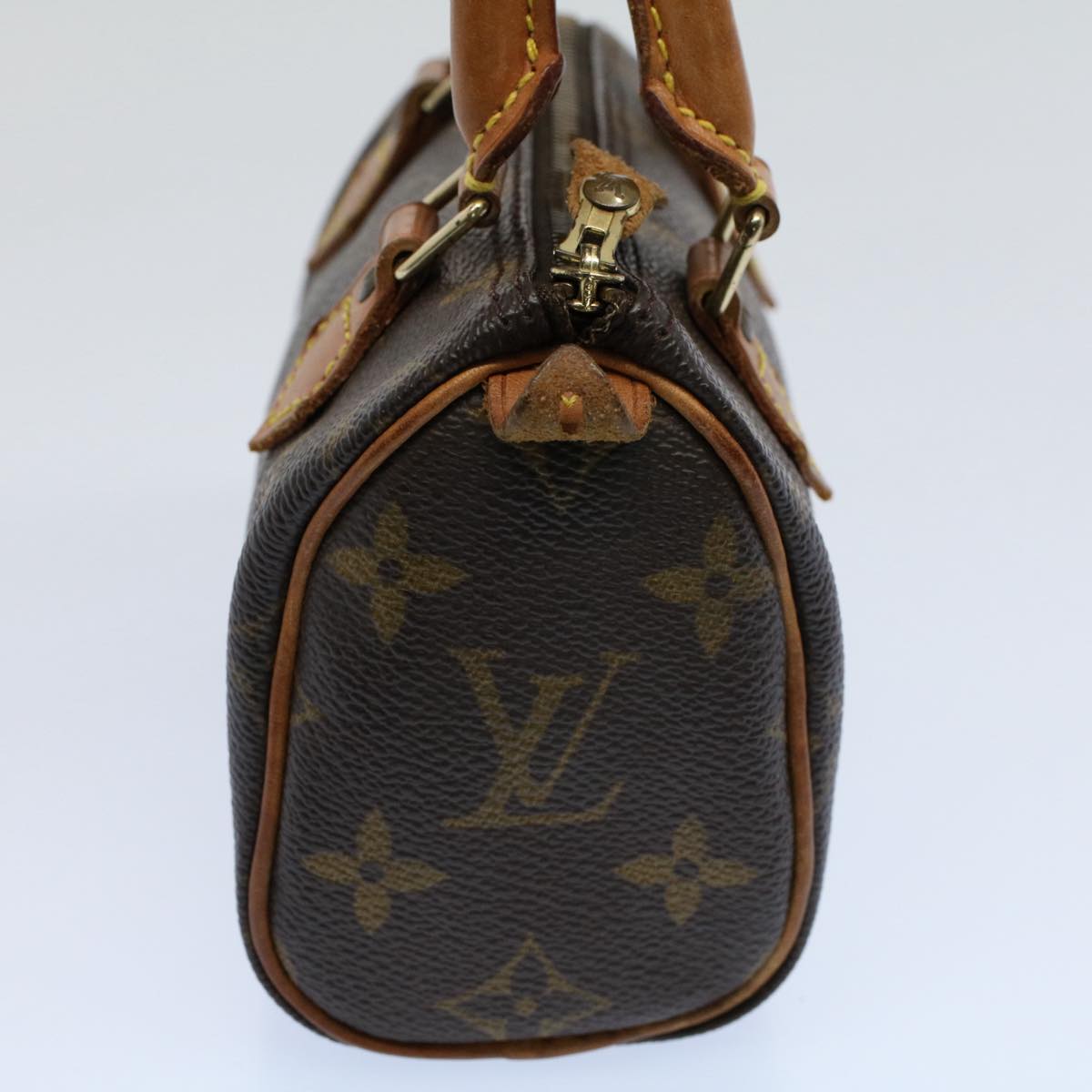 LOUIS VUITTON Monogram Mini Speedy Hand Bag M41534 LV Auth am5031