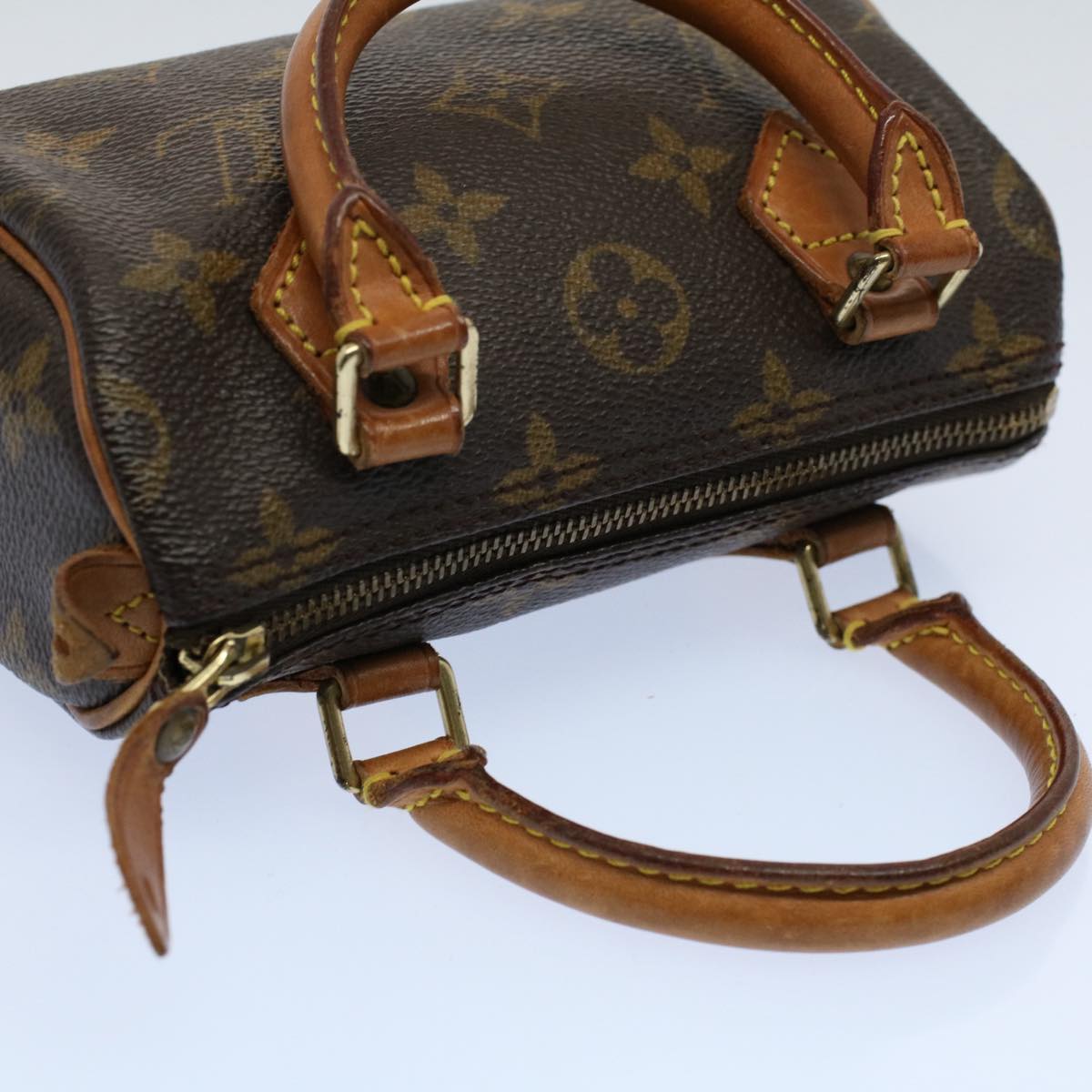 LOUIS VUITTON Monogram Mini Speedy Hand Bag M41534 LV Auth am5031