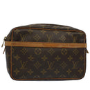 LOUIS VUITTON Monogram Compiegne 23 Clutch Bag M51847 LV Auth am5056-1