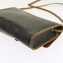 Christian Dior Honeycomb Canvas Shoulder Bag PVC Leather Black Auth am5058-13