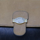 Christian Dior Honeycomb Canvas Shoulder Bag PVC Leather Black Auth am5058-15