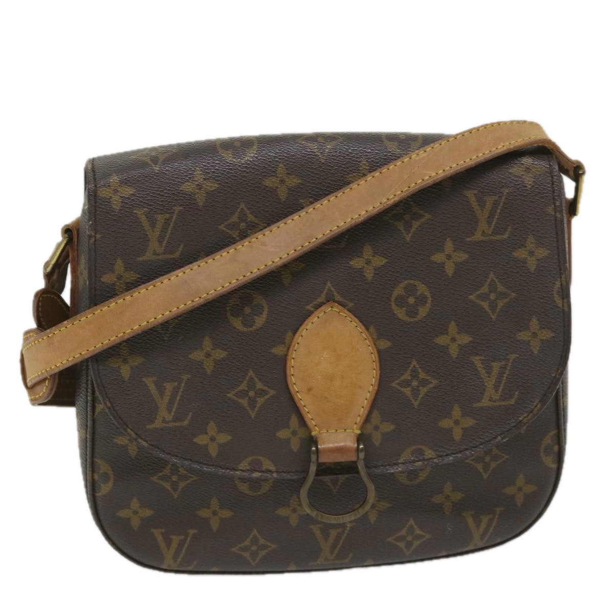 LOUIS VUITTON Monogram Saint Cloud GM Shoulder Bag M51242 LV Auth am5082