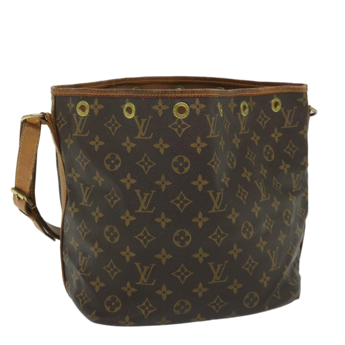 LOUIS VUITTON Monogram Petit Noe Shoulder Bag M42226 LV Auth am5088