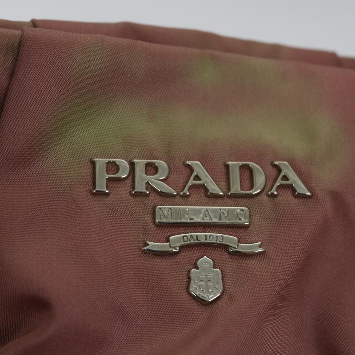 PRADA Hand Bag Nylon Pink Auth am5092