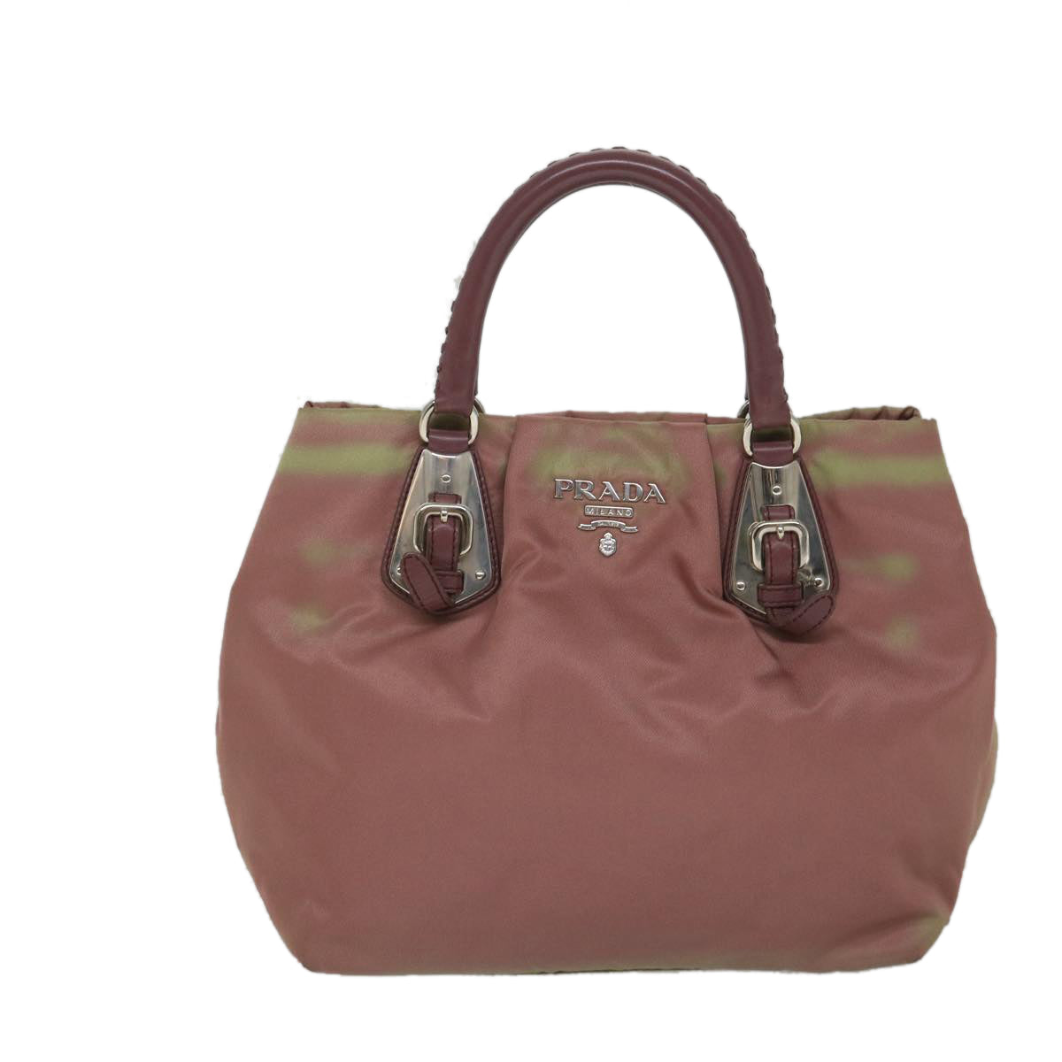 PRADA Hand Bag Nylon Pink Auth am5092 - 0