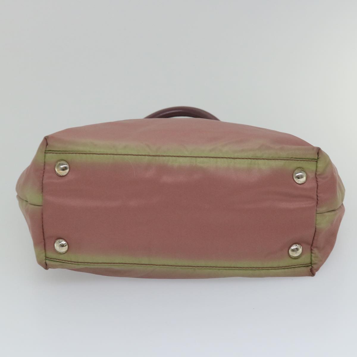 PRADA Hand Bag Nylon Pink Auth am5092