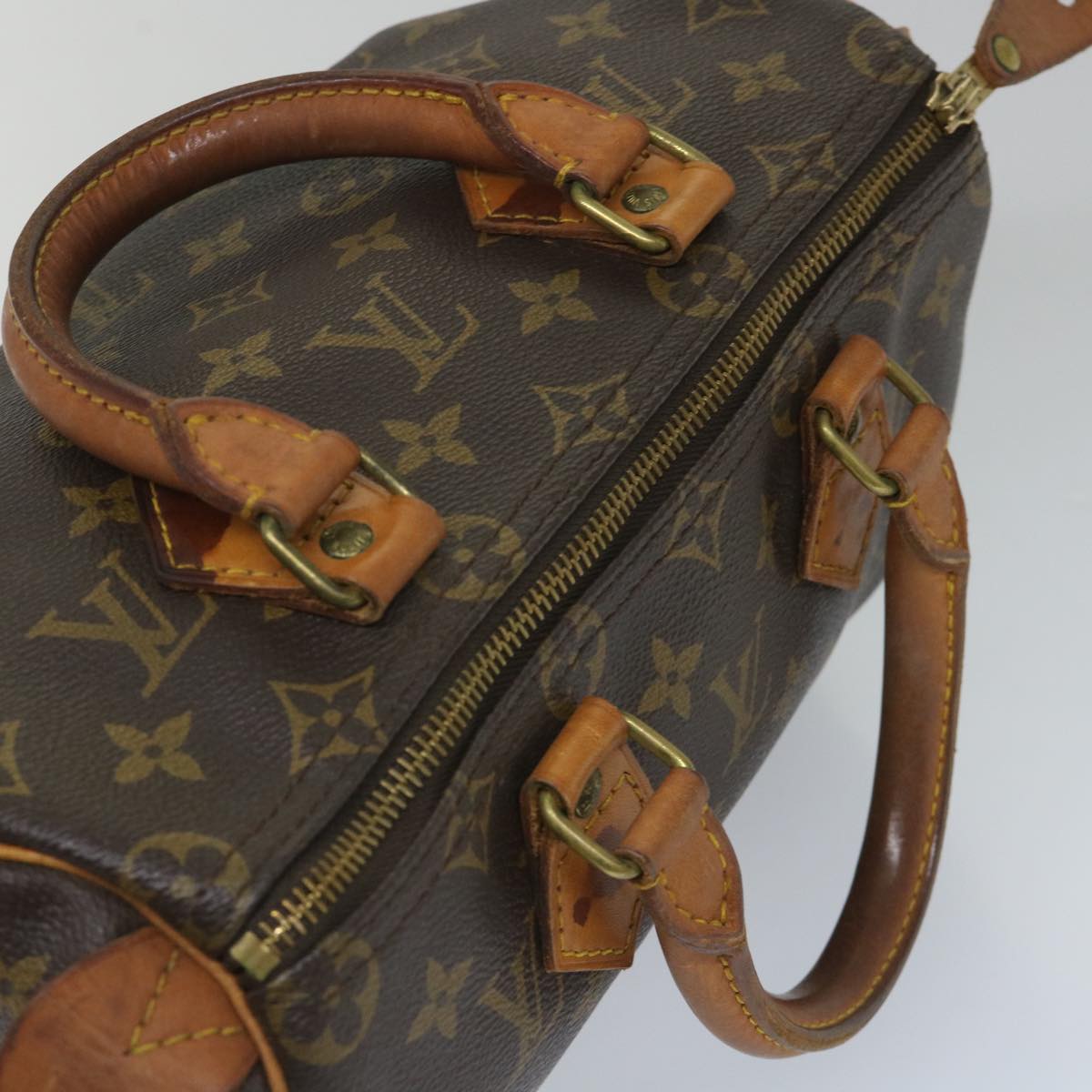 LOUIS VUITTON Monogram Speedy 25 Hand Bag M41528 LV Auth am5098