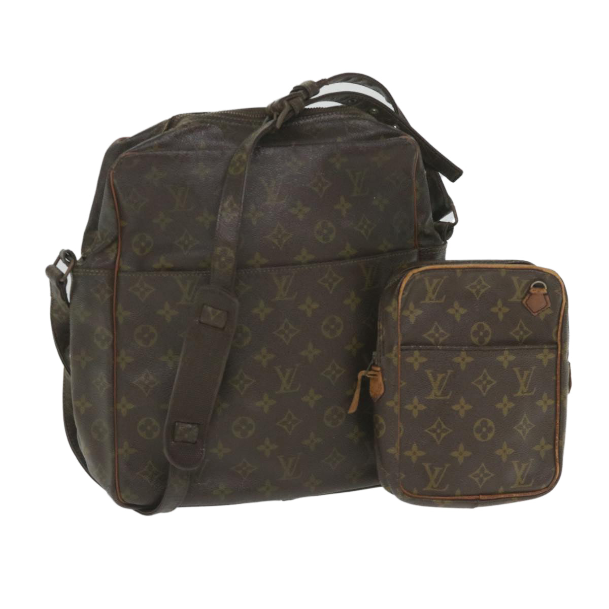 LOUIS VUITTON Monogram Shoulder Bag 2Set LV Auth am5126