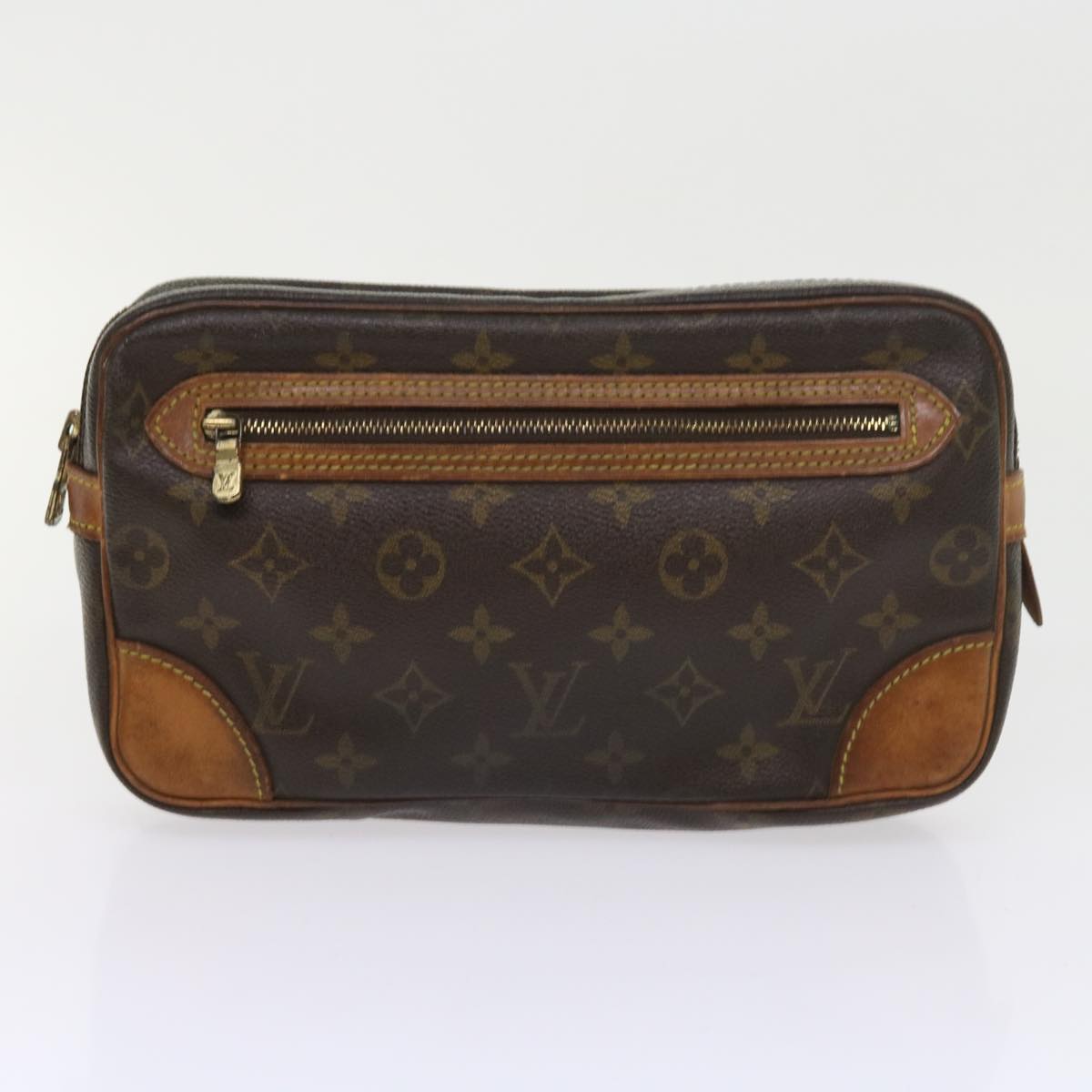 LOUIS VUITTON Monogram Clutch Bag 2Set LV Auth am5127