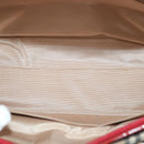 BURBERRY Nova Check Hand Bag Nylon Canvas Beige Red Auth am5133-11