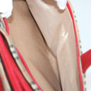 BURBERRY Nova Check Hand Bag Nylon Canvas Beige Red Auth am5133-12