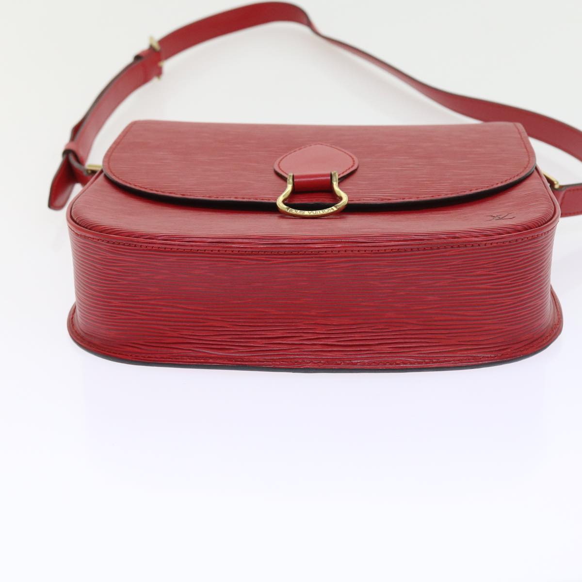 LOUIS VUITTON Epi Saint Cloud GM Shoulder Bag Red M52197 LV Auth am5136