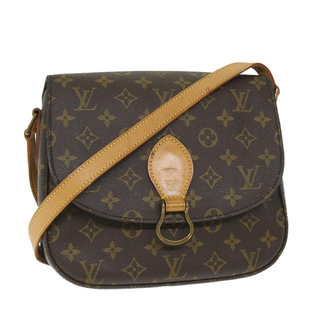 LOUIS VUITTON Monogram Saint Cloud GM Shoulder Bag M51242 LV Auth am5137