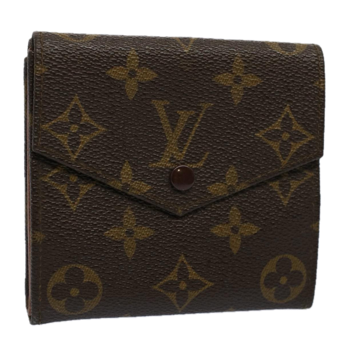 LOUIS VUITTON Monogram Porte Monnaie Bier Cartes Crdit Wallet M61652 Auth am5147