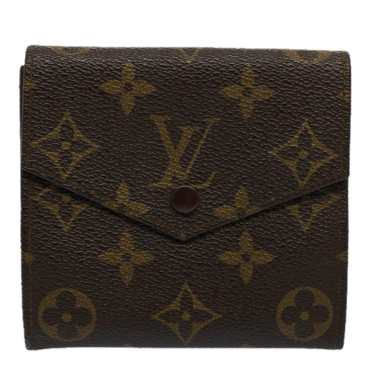 LOUIS VUITTON Monogram Porte Monnaie Bier Cartes Crdit Wallet M61652 Auth am5147