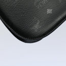 MCM Vicetos Logogram Shoulder Bag PVC Leather Black Auth am5162-14