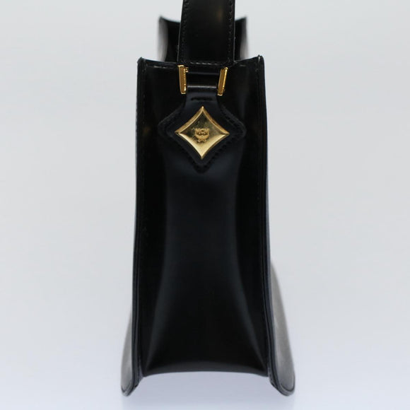 MCM Vicetos Logogram Shoulder Bag PVC Leather Black Auth am5162