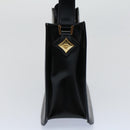 MCM Vicetos Logogram Shoulder Bag PVC Leather Black Auth am5162-4