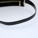 MCM Vicetos Logogram Shoulder Bag PVC Leather Black Auth am5162-7